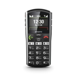 Emporia SiMPLiCiTY 508 cm 2" 90 g Nero Argento Telefono per anzia