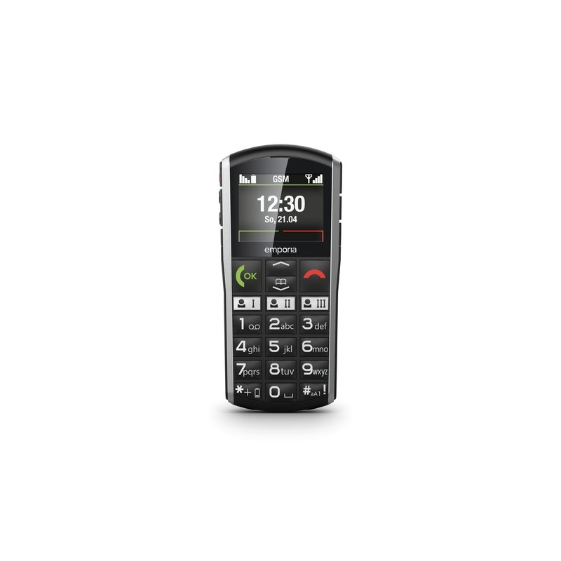 Emporia SiMPLiCiTY 508 cm 2" 90 g Nero Argento Telefono per anzia