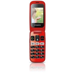 Emporia ONE 61 cm 24" 80 g Nero Rosso Telefono per anziani