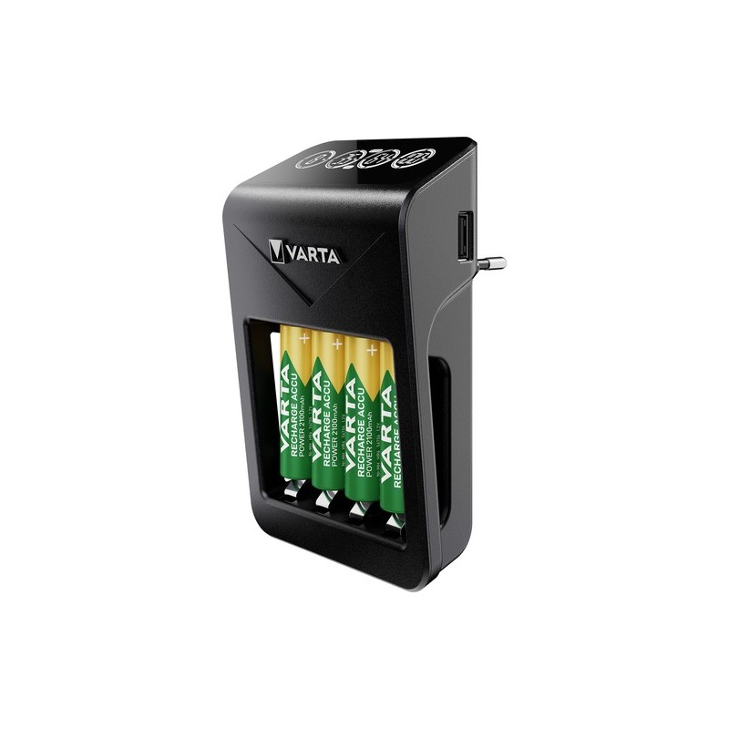 Varta LCD Plug charger+ AA AAA Batterie ricaricabili NiMH incl 4