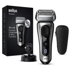 Braun Series 8 8417S rasoio elettrico Trimmer Nero Argento