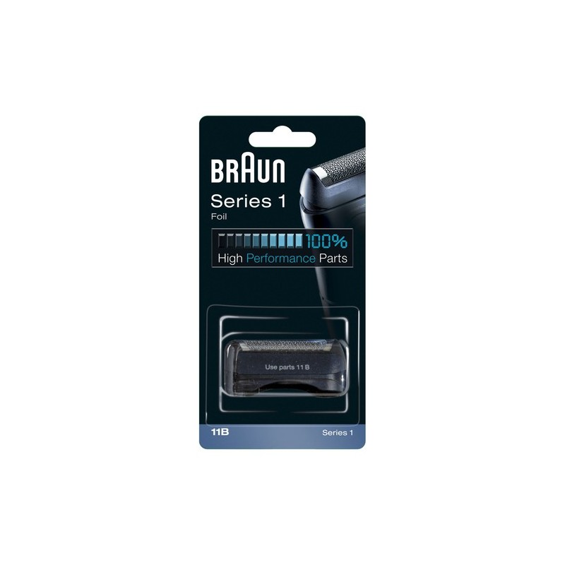 Braun Series 1 Testina di Ricambio per Rasoio Elettrico Uomo 11B Nero