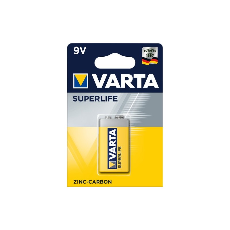 Varta Superlife 9V Batteria monouso Zinco-Carbonio