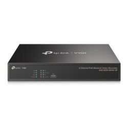 TP-Link VIGI NVR1004H-4P Videoregistratore di rete NVR Nero