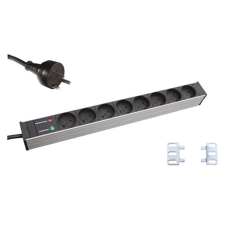 19" Aluminium Pdu 8-Way K-It