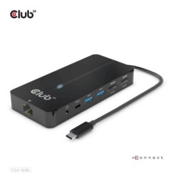 CLUB 3D HUB USB GEN1 TYPE-C 7-in-1 2x HDMI 2x USB GEN1 TYPE-A 1x R