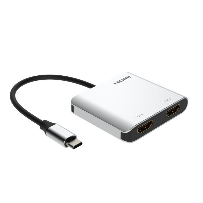 Adattatore da USB-C a 2xHDMI 4K60Hz HDR + USB30-31-32