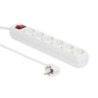 Schuko Power Strip 6-way 3M - White - Warranty 12M