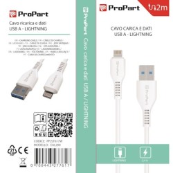 Cavo Lightning Apple 5V 24A 2mt Carica e dati Bianco