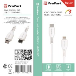 Cavo Lightning - Tipo-C 3A 15mt Carica Rapida e dati Bianco