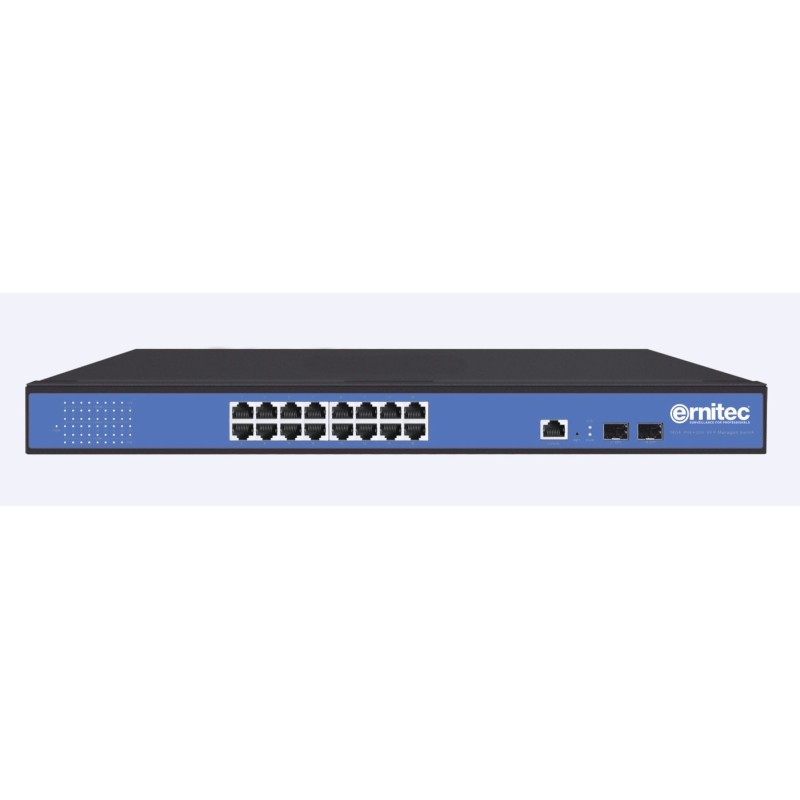 16 Port Gigabit PoE Switch - Managed Layer 2 16 Gigabit - ports 2 G