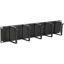 2U 19" CABLE ORGANIZER PANEL