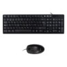 Pacchetto tastiera Unykach 105 tasti mouse USB 1200 dpi 3 pulsanti