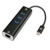 V7 V7UCRJ45USB3 hub di interfaccia USB tipo-C 1000 Mbit/s Nero