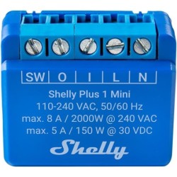 SHELLY Plus 1 Attuatore di commutazione Mini WLAN 1 canale/1x8A