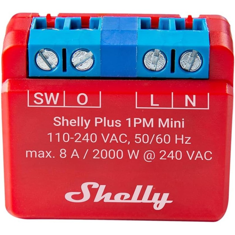 SHELLY Plus 1PM Mini attuatore di commutazione WLAN 1 canale/1x8A/mis