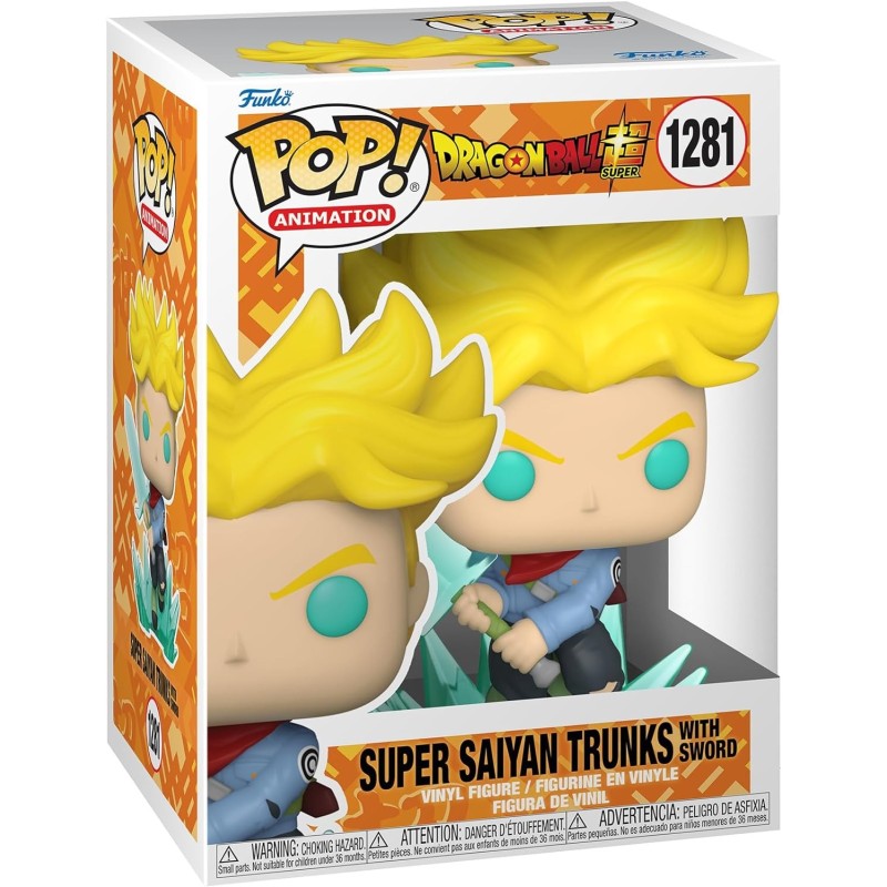 Funko Pop Animazione Dragon Ball Super Saiyan Trunks con spada - Figu