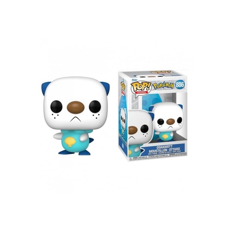 Funko Pop Pokemon Oshawott - Figura in vinile - Altezza 95 cm circa